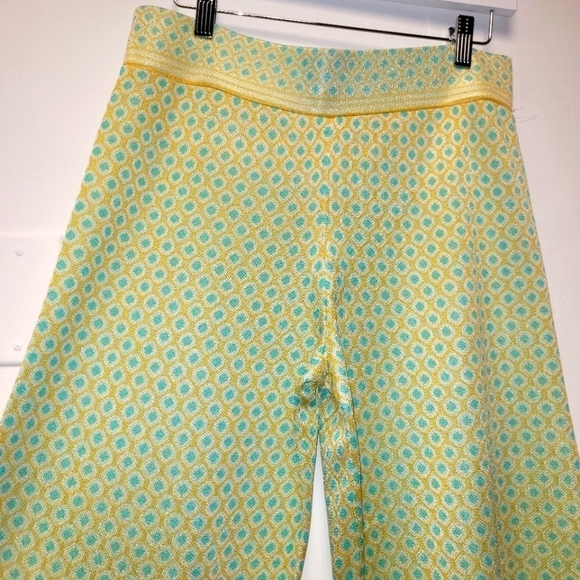 ZARA DIAMOND JACQUARD KNIT PANTS SIZE M - Picture 8 of 16